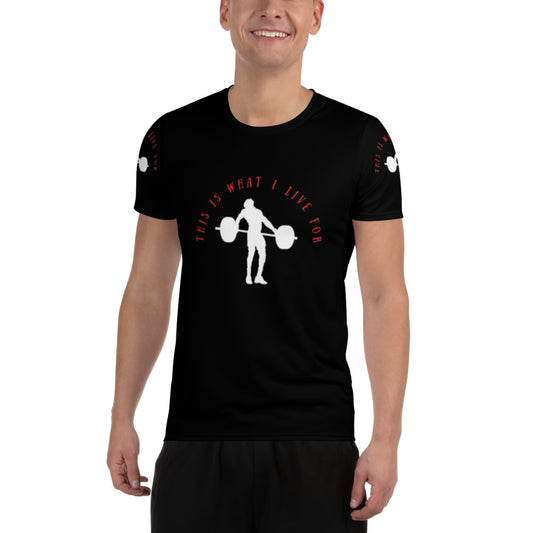 This is What I Live For Athletic T-shirt (Lift Blk)