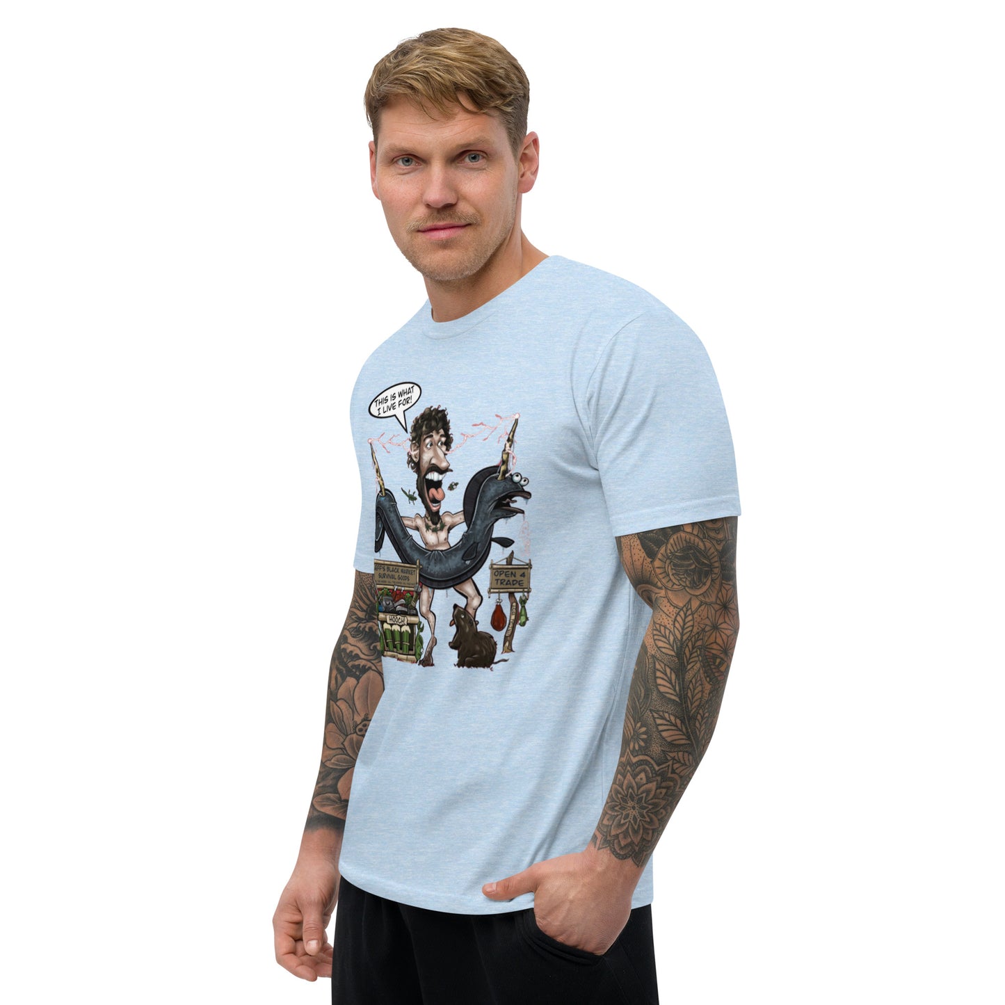 This is what I Live for Short Sleeve fitted T-shirt (toon)