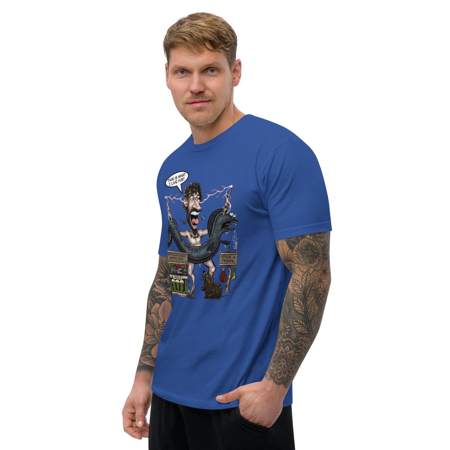 This is what I Live for Short Sleeve fitted T-shirt (toon)