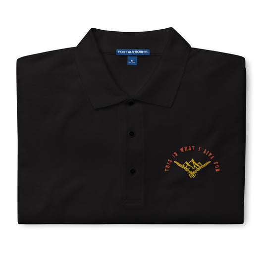 This is What I Live For Men's Premium Polo (Mount)