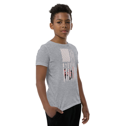 Youth Short Sleeve T-Shirt This is What I Live For Flag